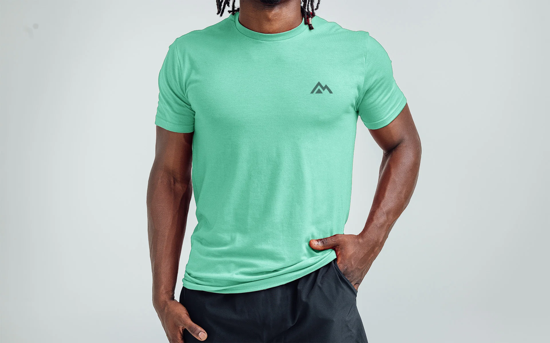 Men's Peak Tri-Blend Crew T-Shirt - Image 12