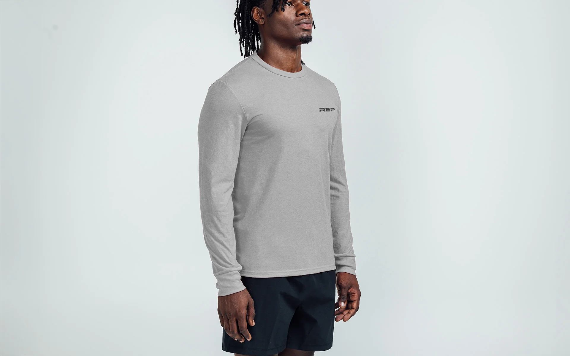 Men's REP® Long-Sleeve Tri-Blend Crew T-Shirt - Image 6