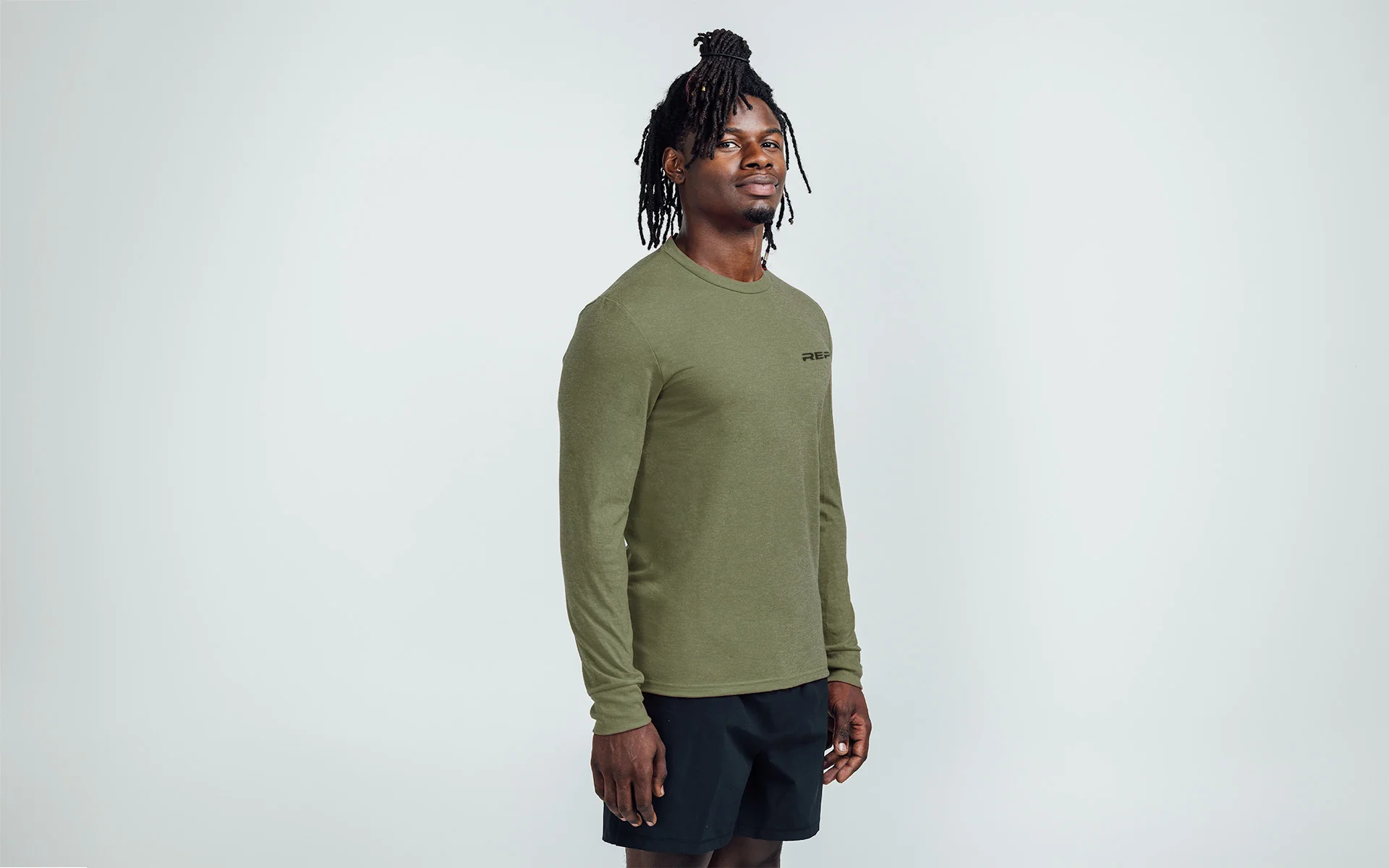 Men's REP® Long-Sleeve Tri-Blend Crew T-Shirt - Image 7