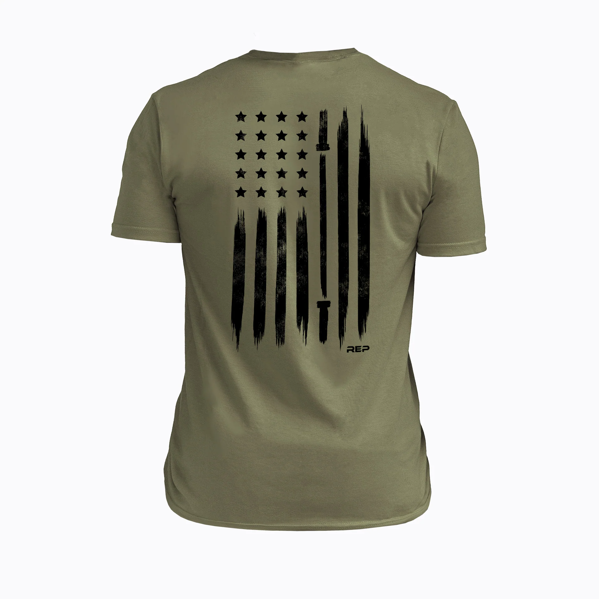 Men's USA Tri-Blend Crew T-Shirt - Image 4