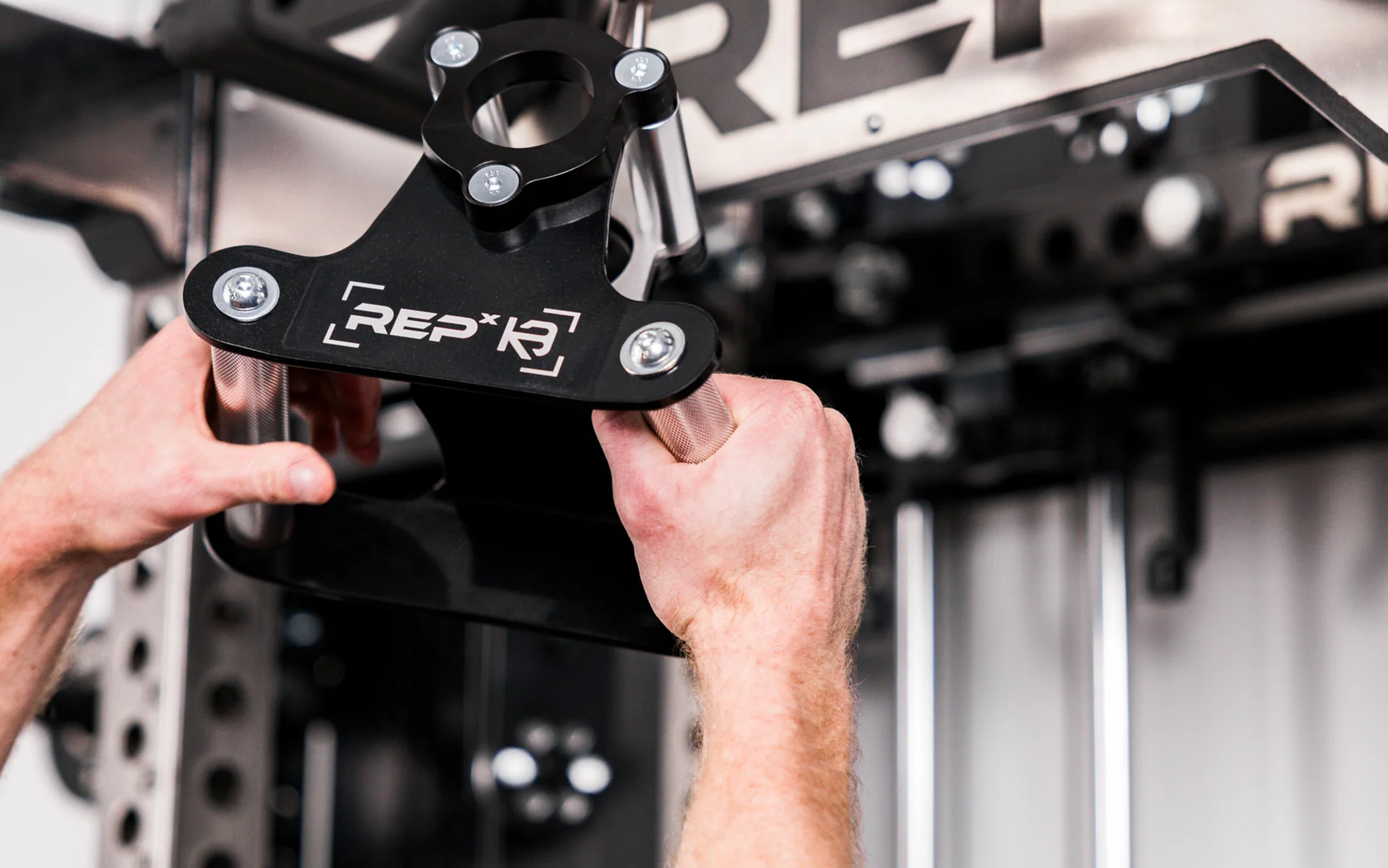 REP® x Kleva Built® Angled Atlas™ Close-Grip Cable and Landmine Attachment - Image 8