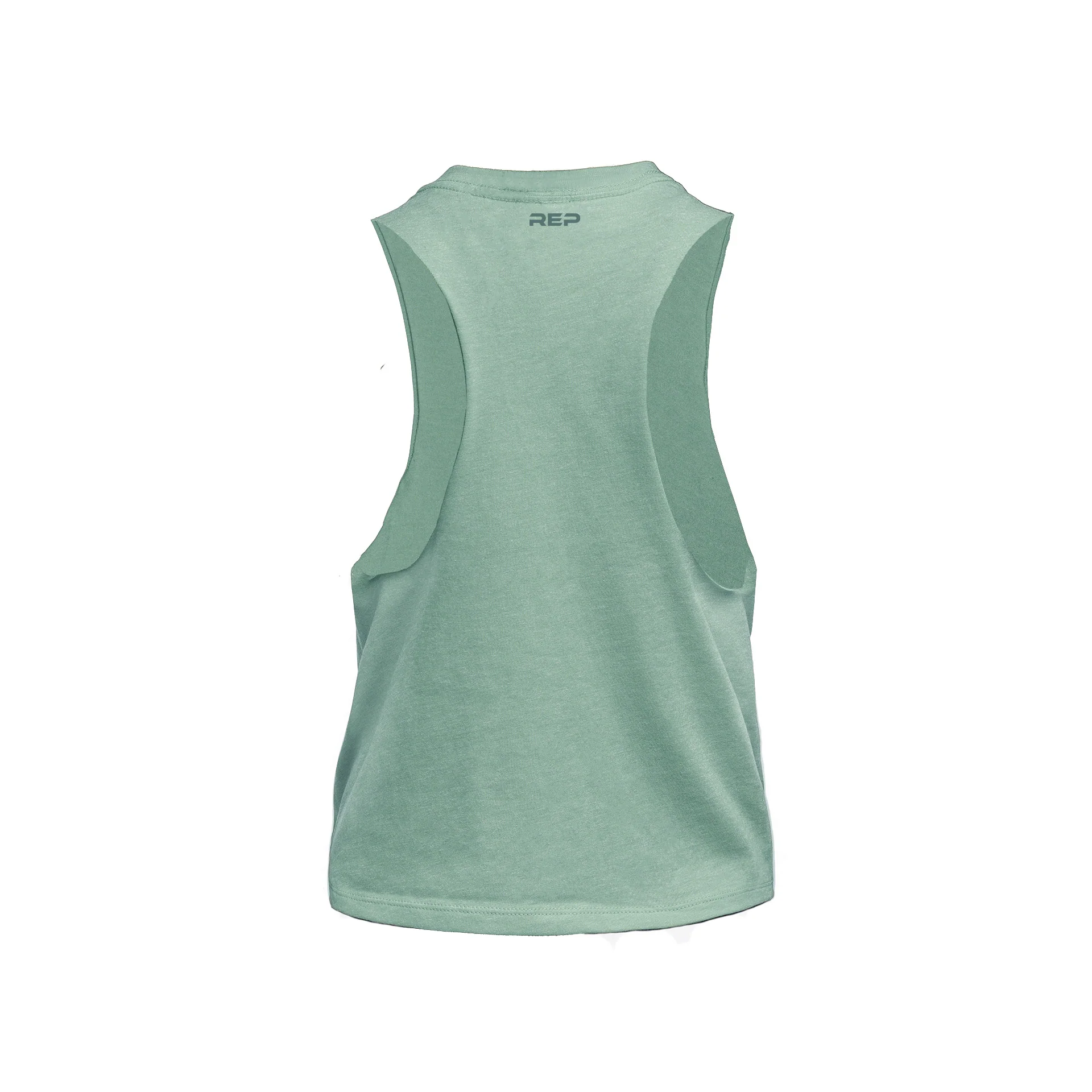 Women's Peak Cropped Dual-Blend Tank - Image 6